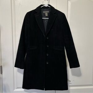 Banana Republic Long Black Coat Excellent Condition XS